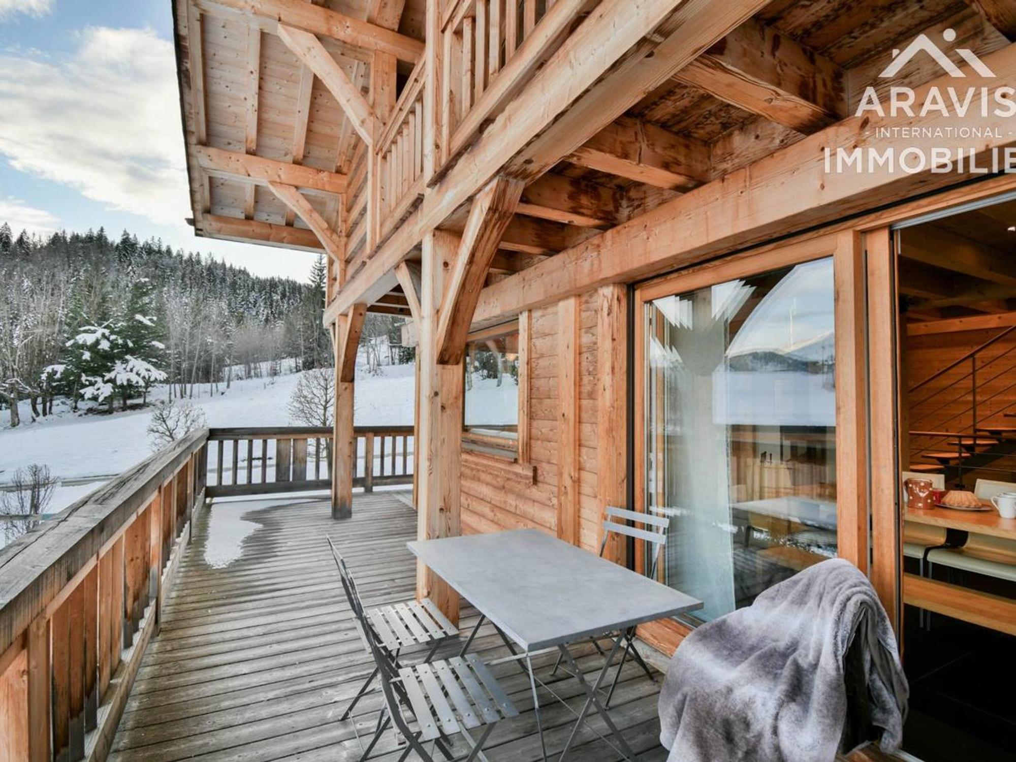 Chalet 5 Chambres Pour 8 Pers. Avec Wi-Fi Et Garage Au Grand-Bornand - Fr-1-391-199 เลอกรองด์บอร์นอง ภายนอก รูปภาพ