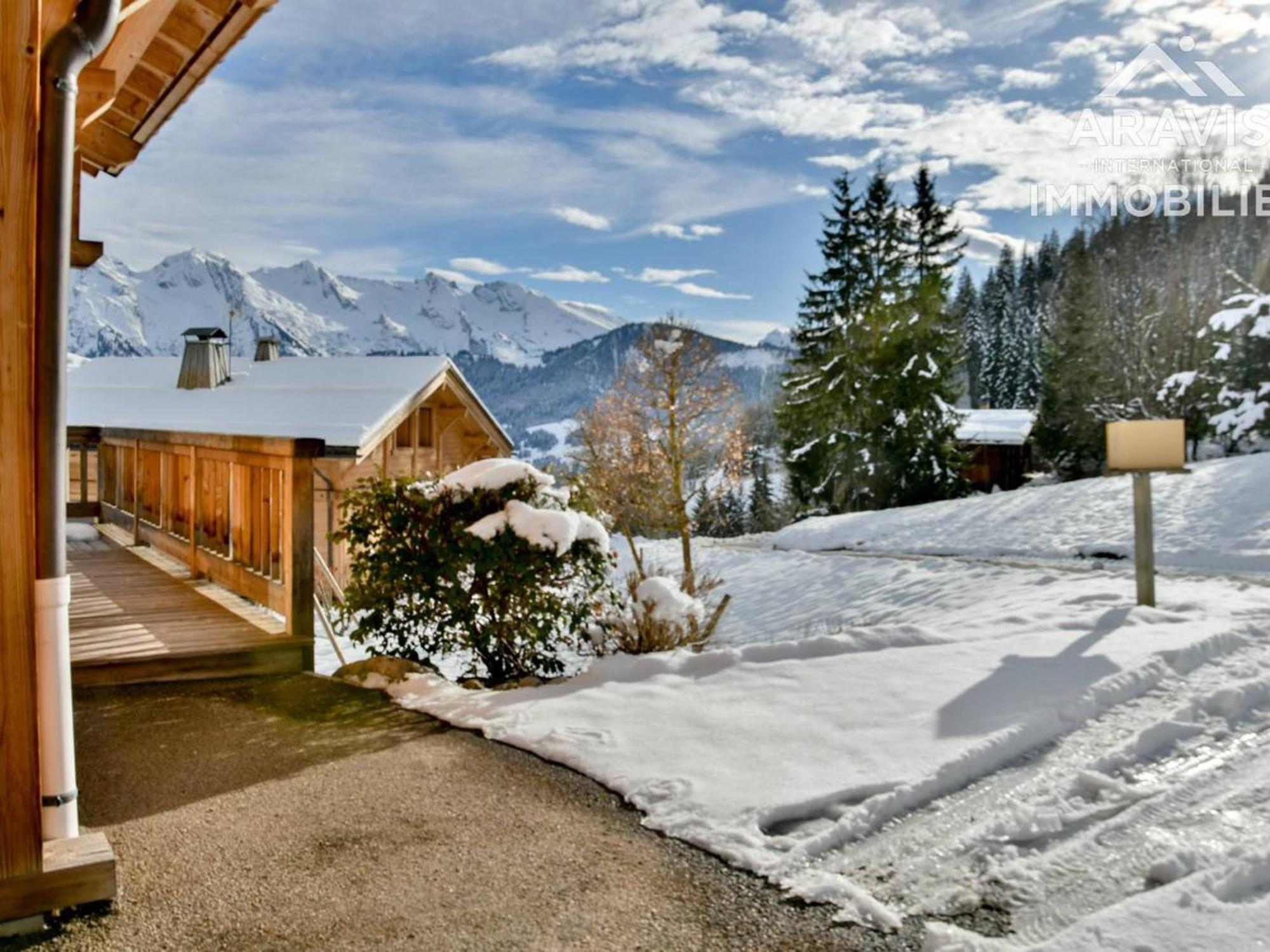 Chalet 5 Chambres Pour 8 Pers. Avec Wi-Fi Et Garage Au Grand-Bornand - Fr-1-391-199 เลอกรองด์บอร์นอง ภายนอก รูปภาพ